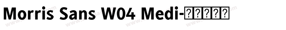 Morris Sans W04 Medi字体转换